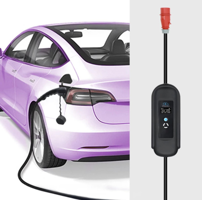Level 2 32A Black Domestic Home EV Charger J1772 Home Charging Station