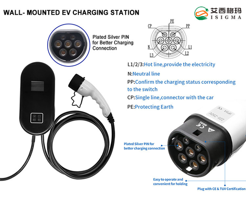 Ccs Charger Charging Plug Point In Hybrid At Home 22KW For Residential Buildings
