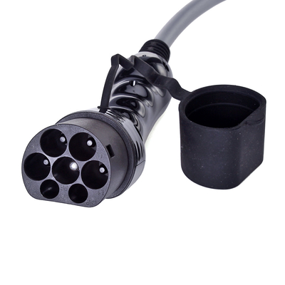 Mode 3 Dc Fast Charger Connector IP54 Type 2 To Type 1 Adapter For Ev Charging Cable