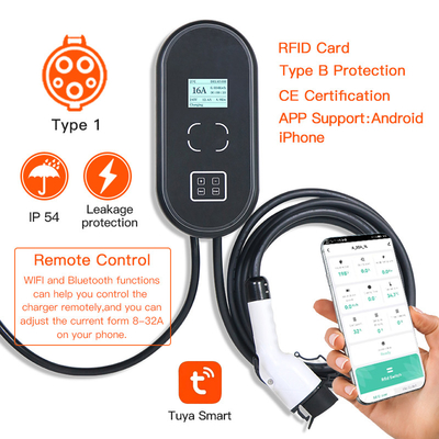 Type 2 Mode 3 Charging Cable For Ev Iec 62196 Type 2 Connector TUV