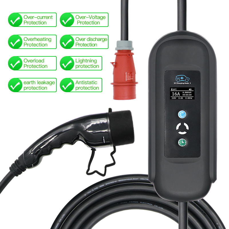 11KW 32Amp 40A EV Car Charging Station 3 Phase Home Ev Charger 4G