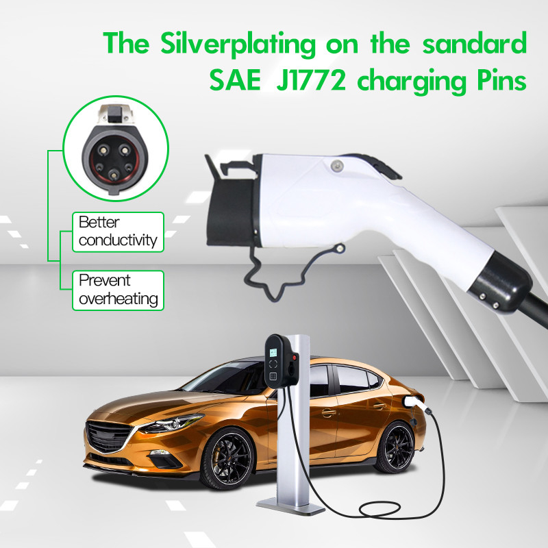 IP55 OCPP1.6 Portable EV Charger Outdoor Home Car Charging Station 7kw Ev Chargers