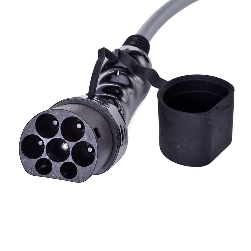Mode 3 Dc Fast Charger Connector IP54 Type 2 To Type 1 Adapter For Ev Charging Cable